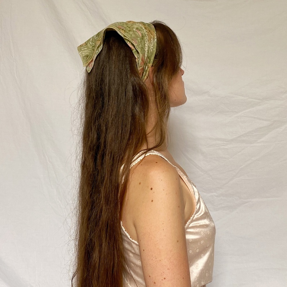 SOLD Symphony Scarfs Muted Green/Pink Scarf